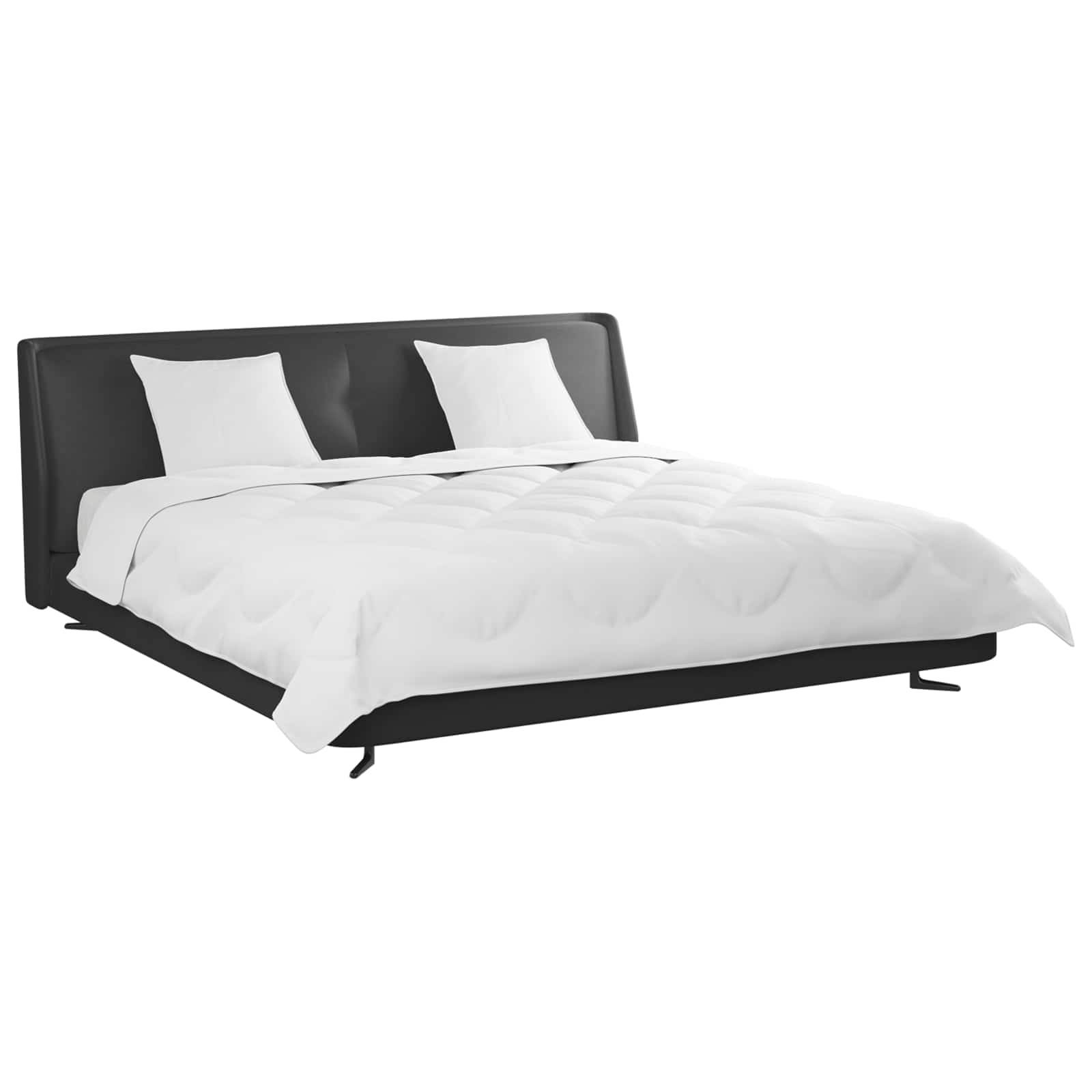 Piumone con Cuscini con cuscino 3 pcs Bianco Microfibra