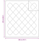Piumone con Cuscini con cuscino 3 pcs Bianco Microfibra