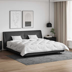 Piumone con Cuscini con cuscino 3 pcs Bianco Microfibra