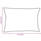 Piumone con cuscino 3 pcs Bianco Microfibra