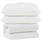 Piumone con cuscino 3 pcs Bianco Microfibra