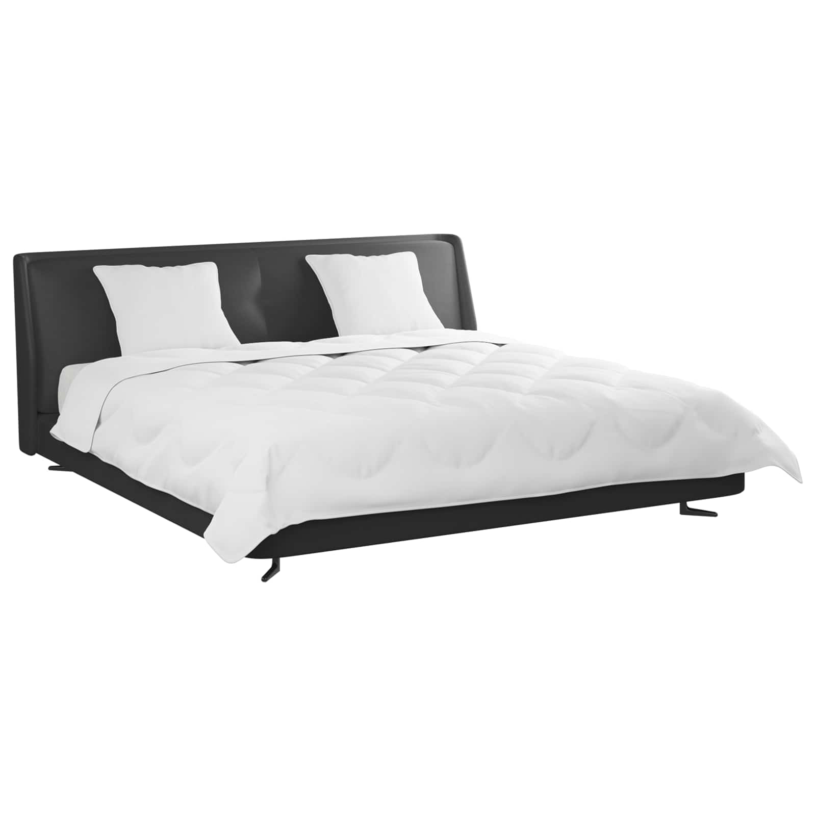 Piumone con cuscino 3 pcs Bianco Microfibra