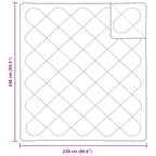 Piumone con cuscino 3 pcs Bianco Microfibra
