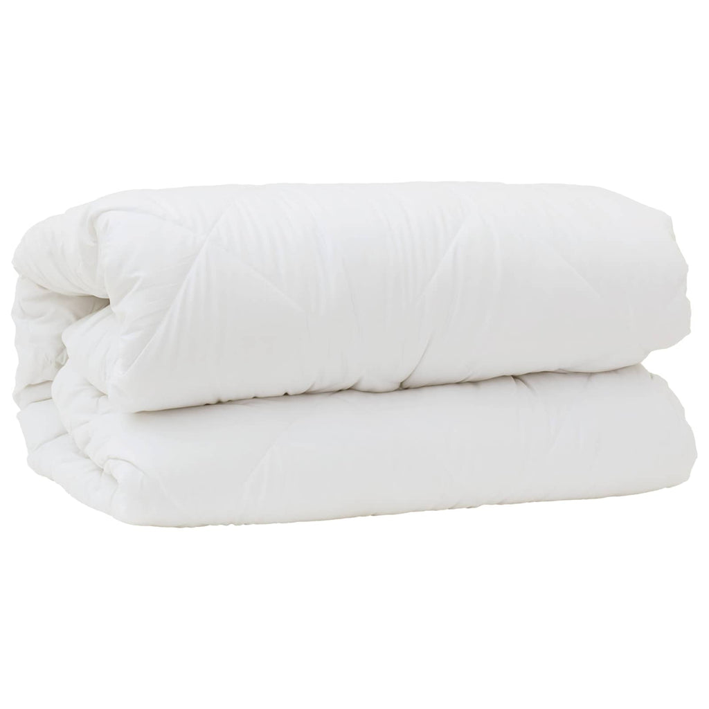 Piumone con cuscino 3 pcs Bianco Microfibra