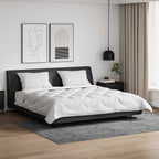 Piumone con cuscino 3 pcs Bianco Microfibra