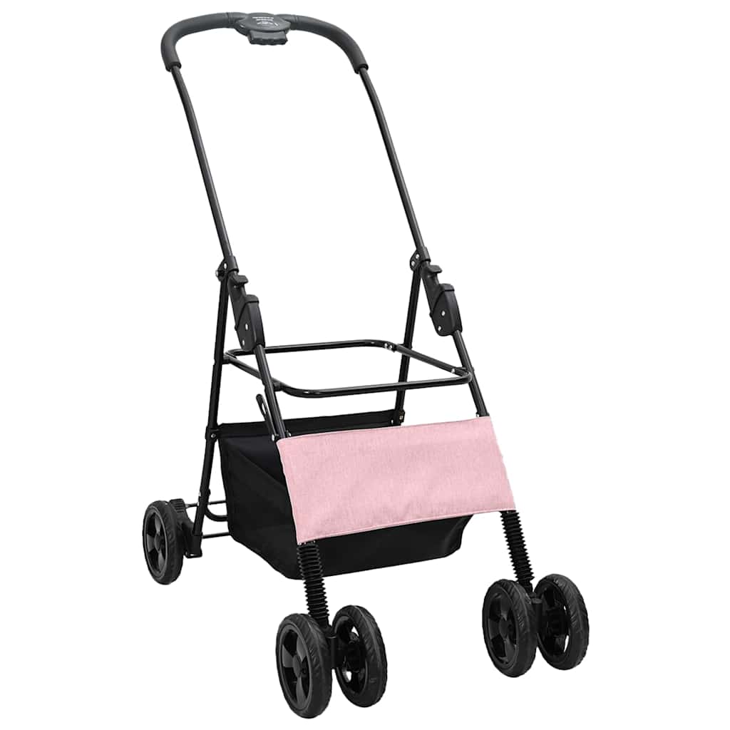 Passeggino pieghevole per animali Rosa 81 x 47 x 99 cm