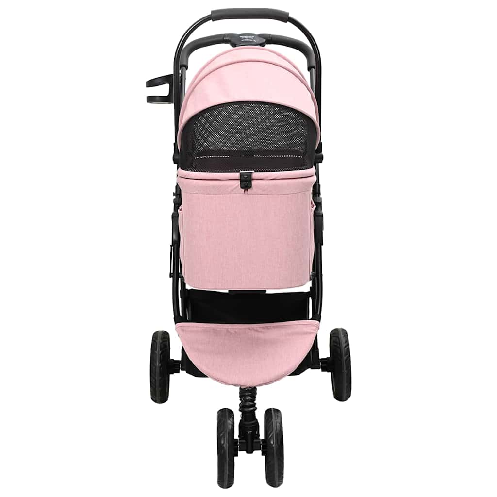 Passeggino pieghevole per animali Rosa 78 x 54 x 101 cm