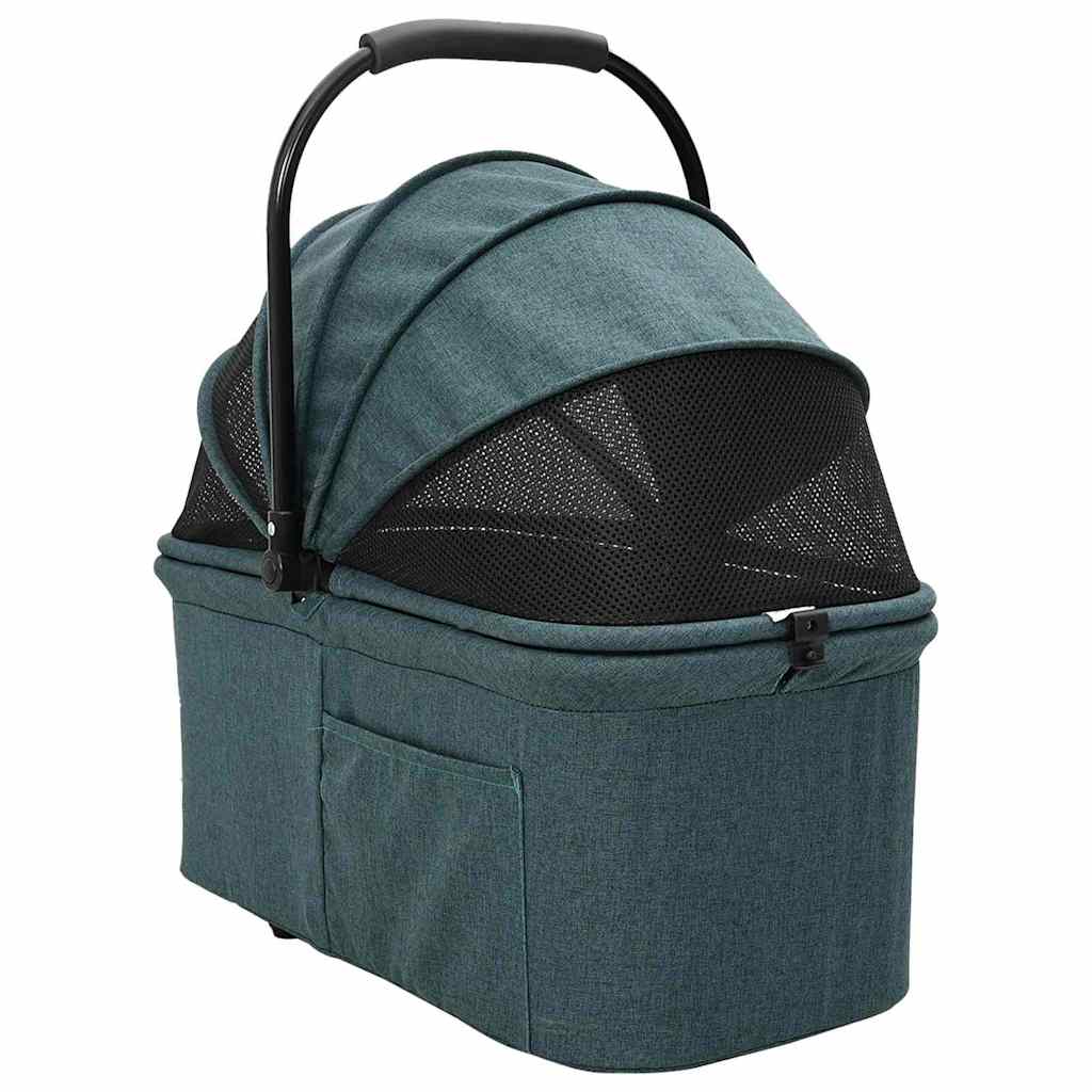 Passeggino pieghevole per animali Verde 78 x 54 x 101 cm