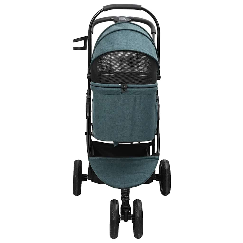 Passeggino pieghevole per animali Verde 78 x 54 x 101 cm