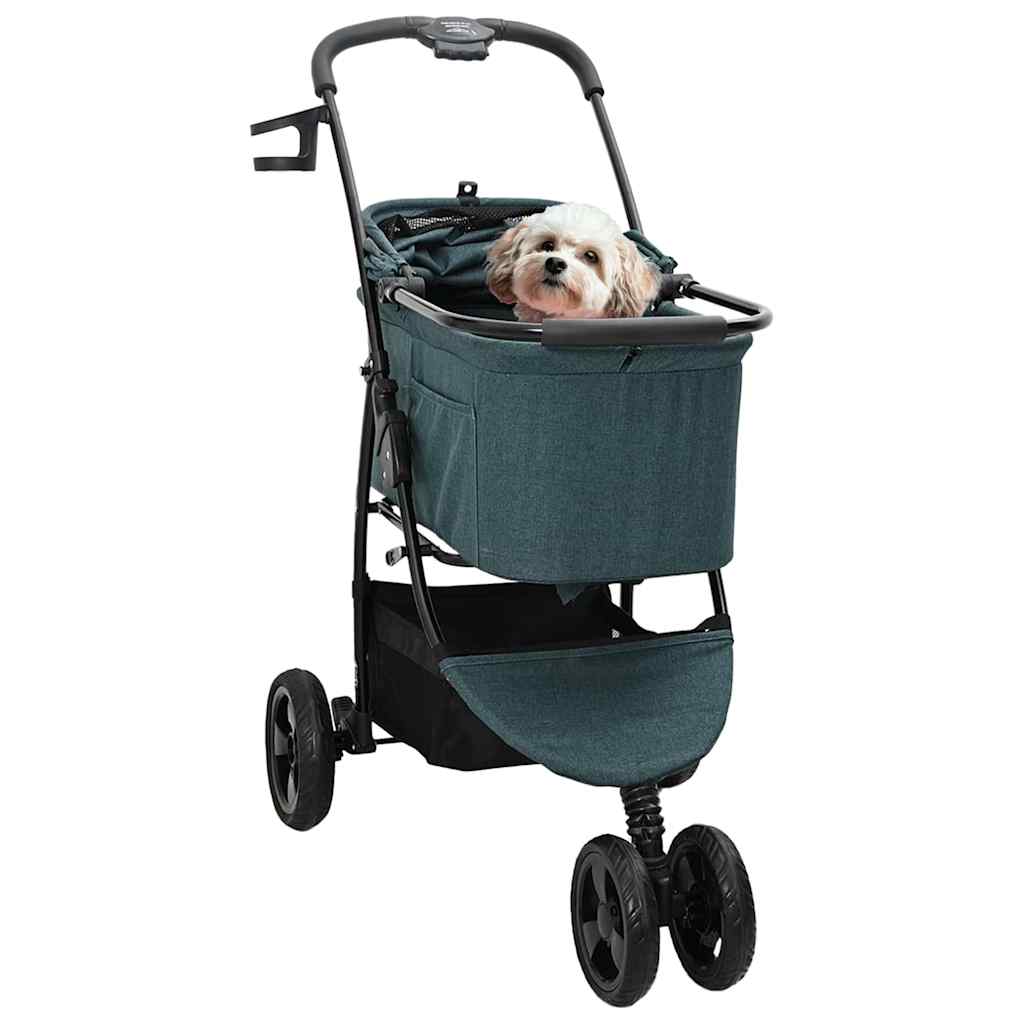 Passeggino pieghevole per animali Verde 78 x 54 x 101 cm