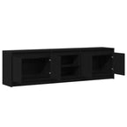 Unità TV 2 pcs Nero 180 x 34 x 50 cm Legno multistrato