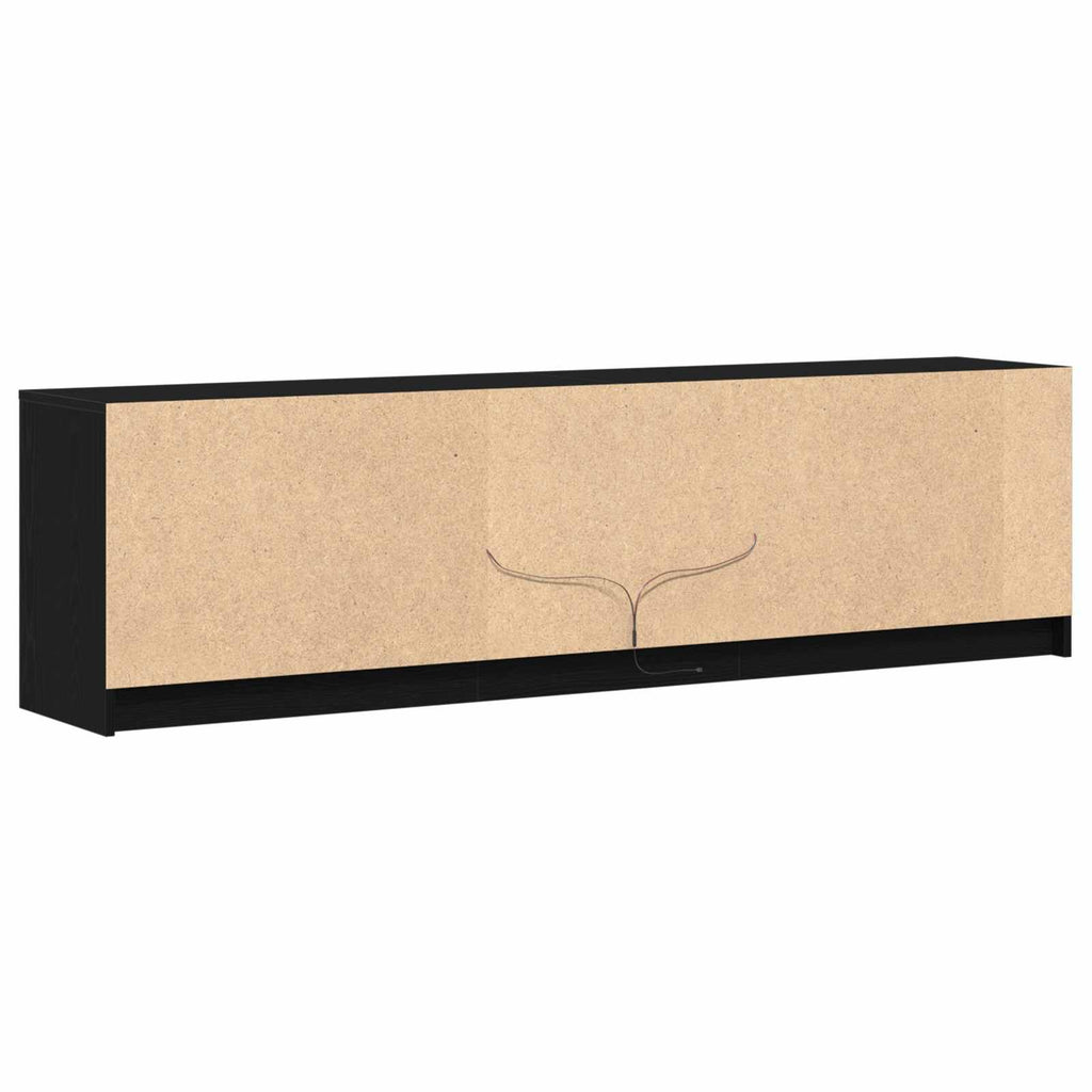 Unità TV 2 pcs Nero 180 x 34 x 50 cm Legno multistrato