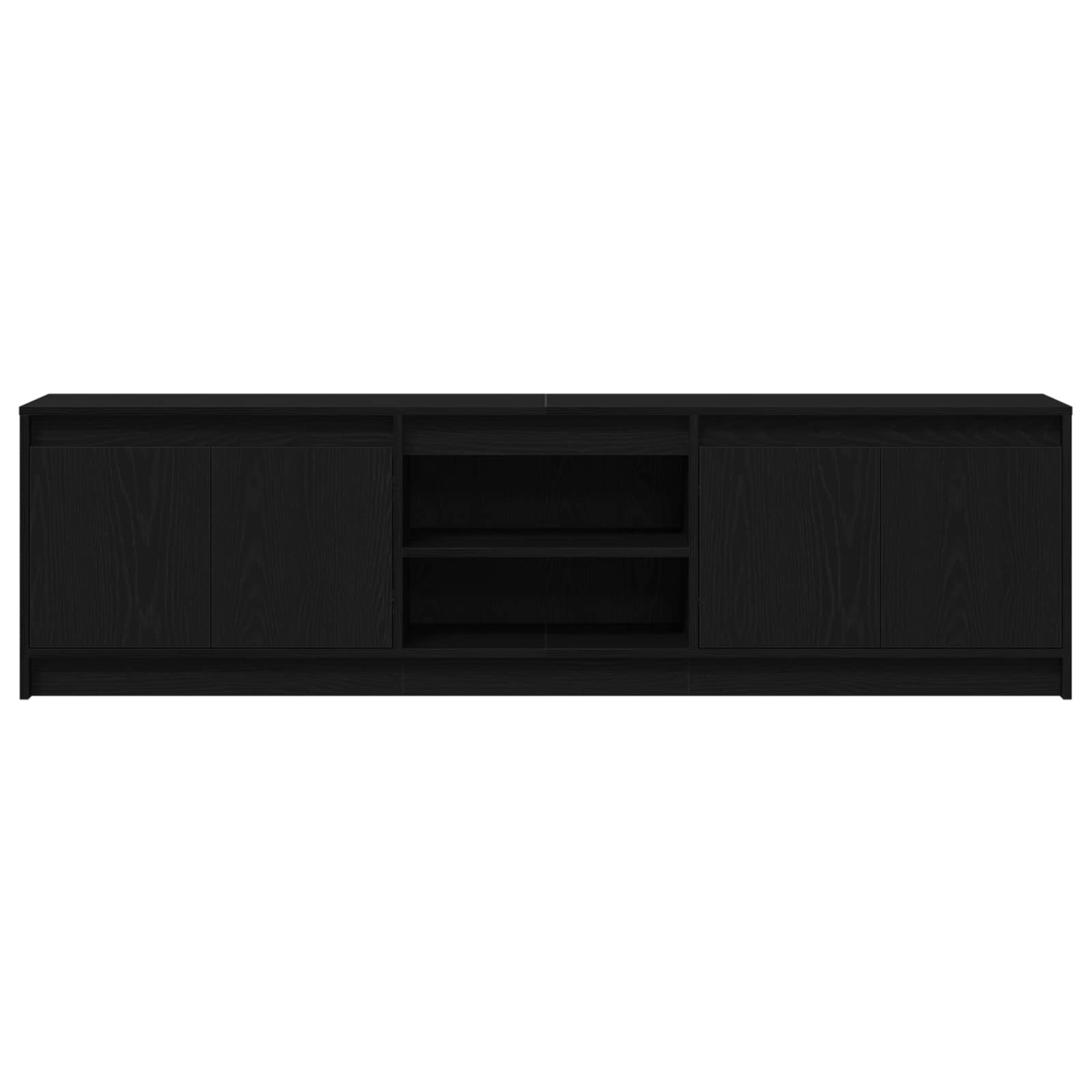 Unità TV 2 pcs Nero 180 x 34 x 50 cm Legno multistrato