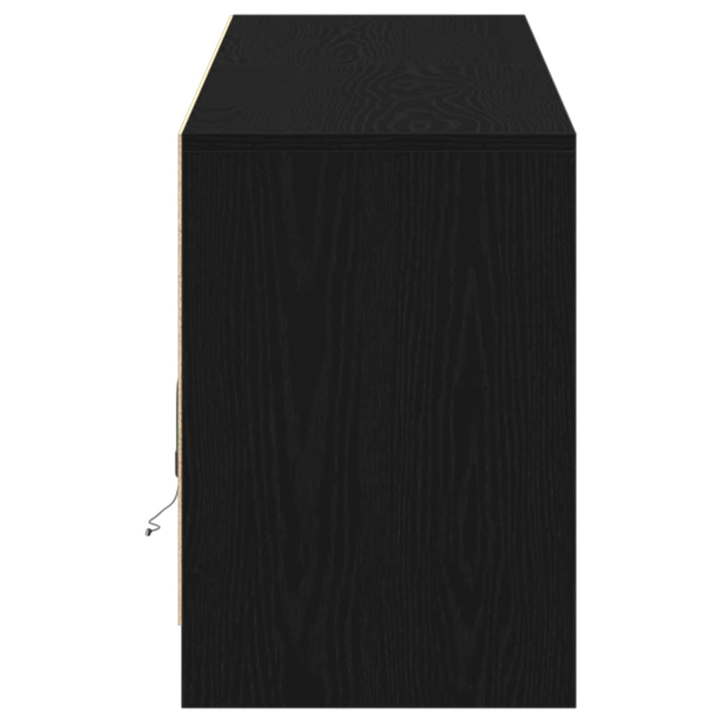 Unità TV 2 pcs Nero 180 x 34 x 50 cm Legno multistrato