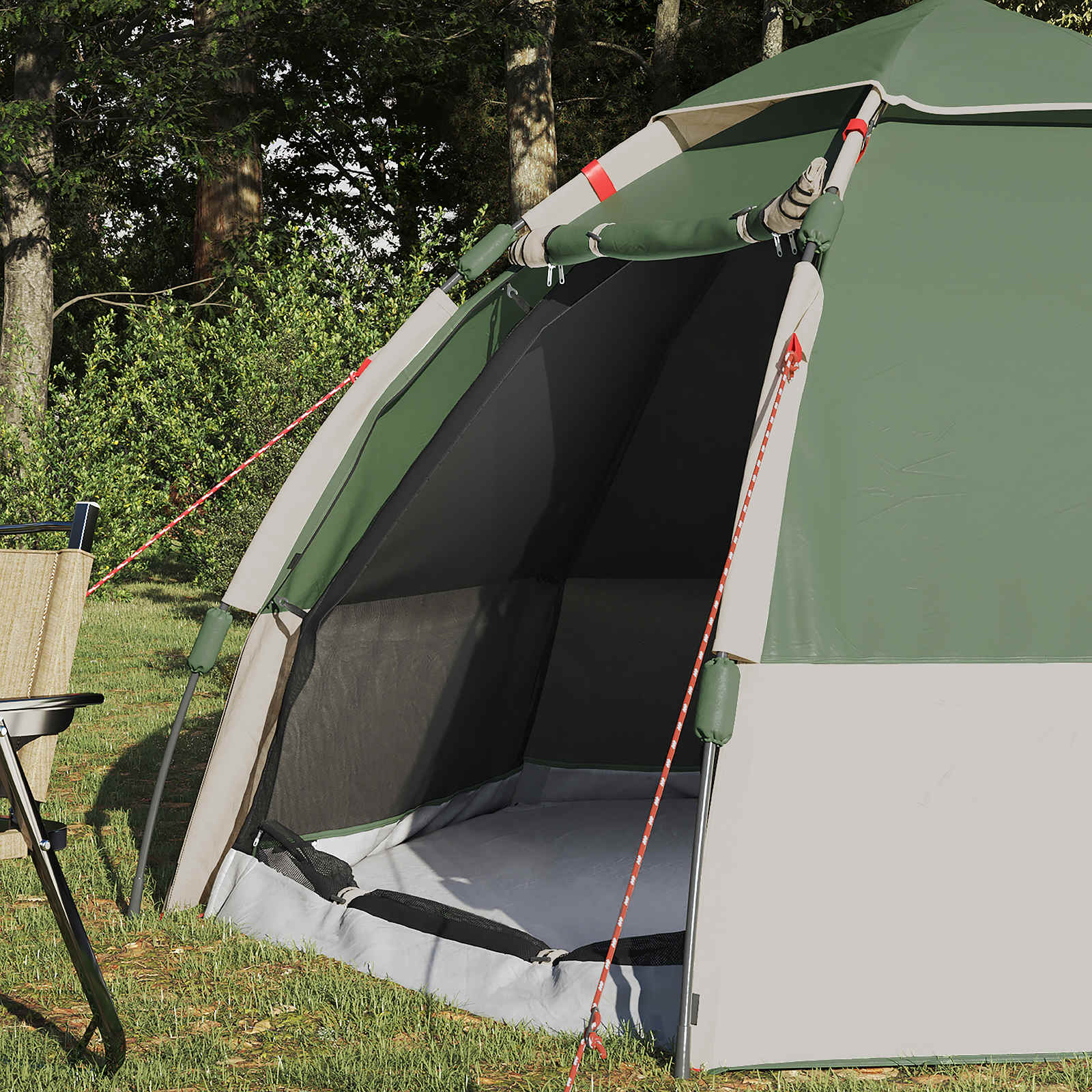 Tenda Istantanea con Telo Impermeabile per 4 Persone con Rilascio Rapido