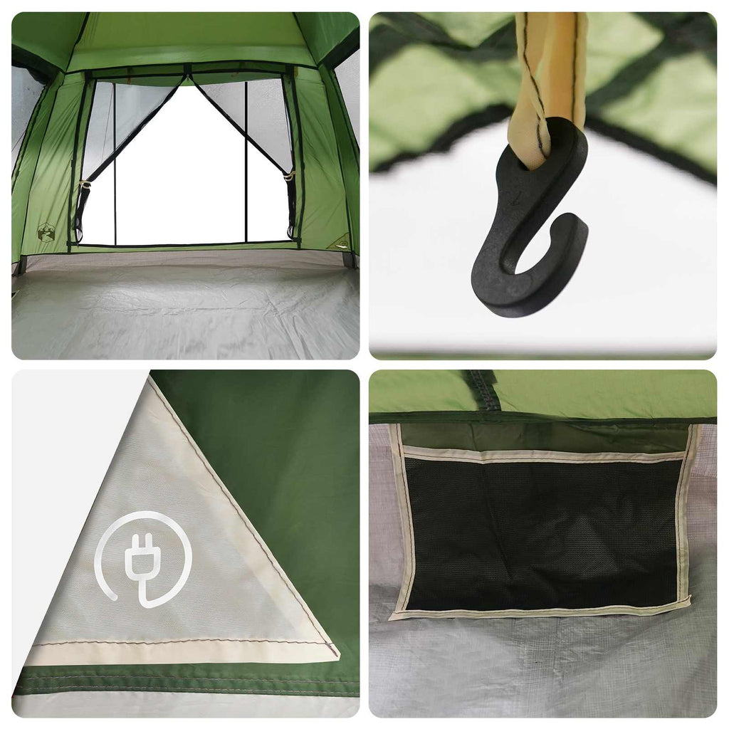 Tenda Istantanea con Catena per la Pioggia per 3 Persone con Rilascio Veloce