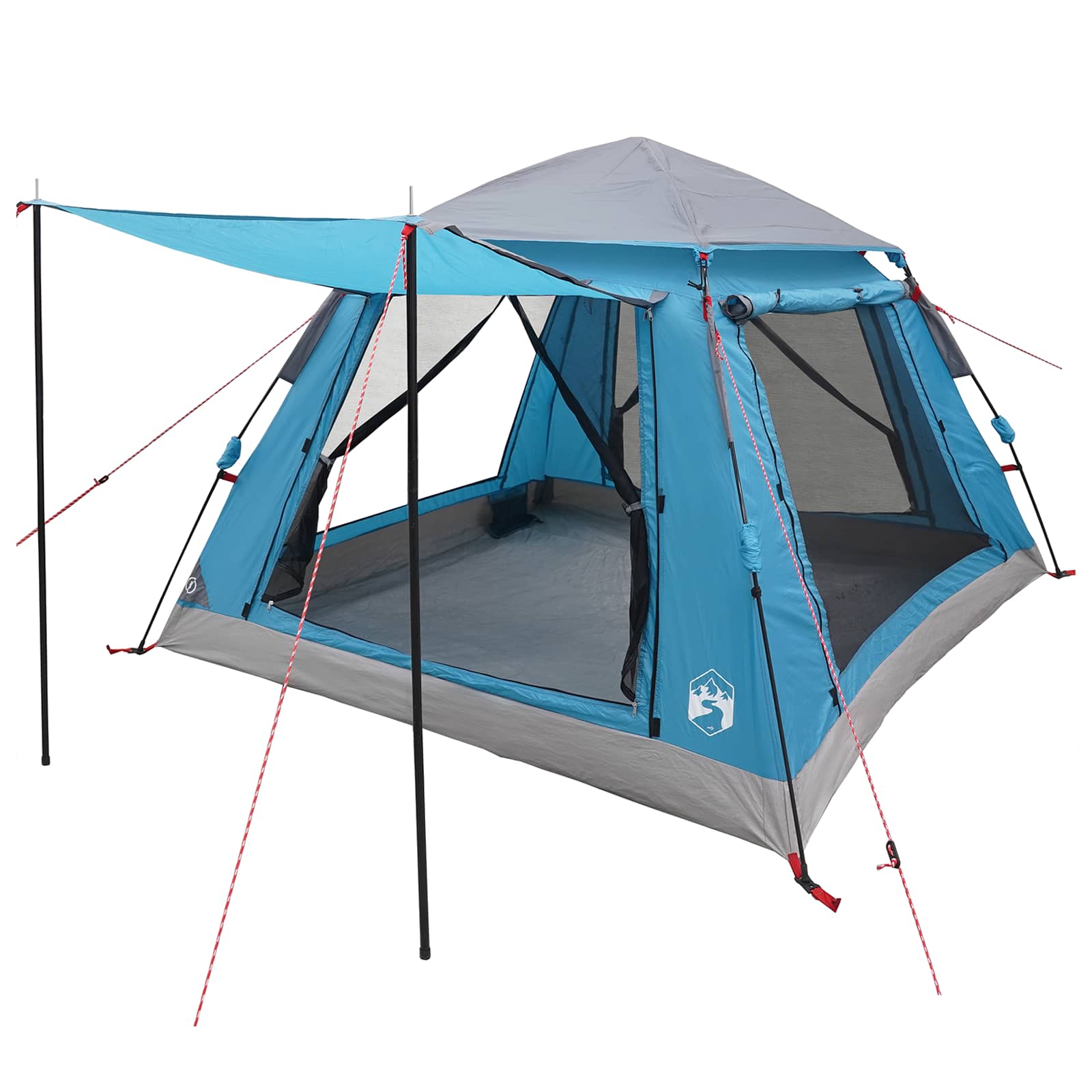 Tenda Istantanea con Catena per la Pioggia per 3 Persone con Rilascio Veloce