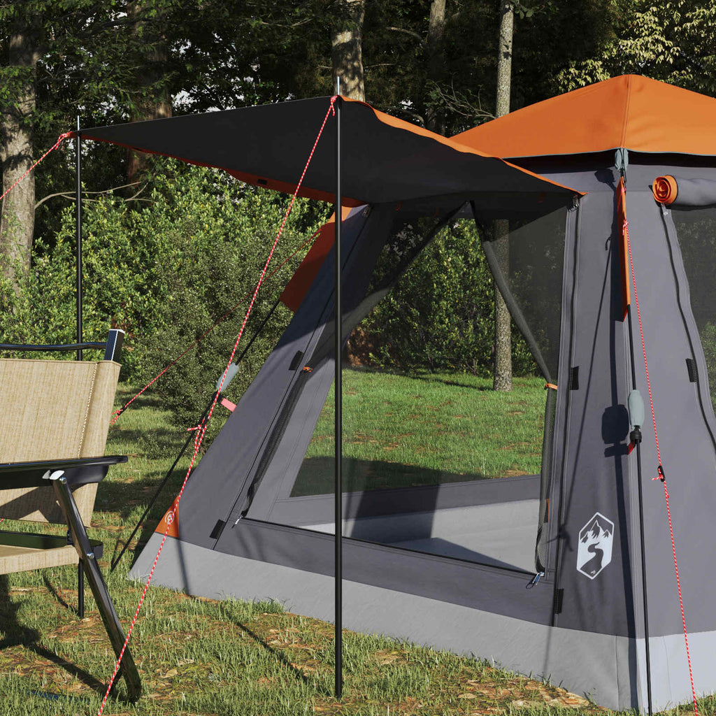 Tenda Istantanea con Catena per la Pioggia per 3 Persone con Rilascio Veloce