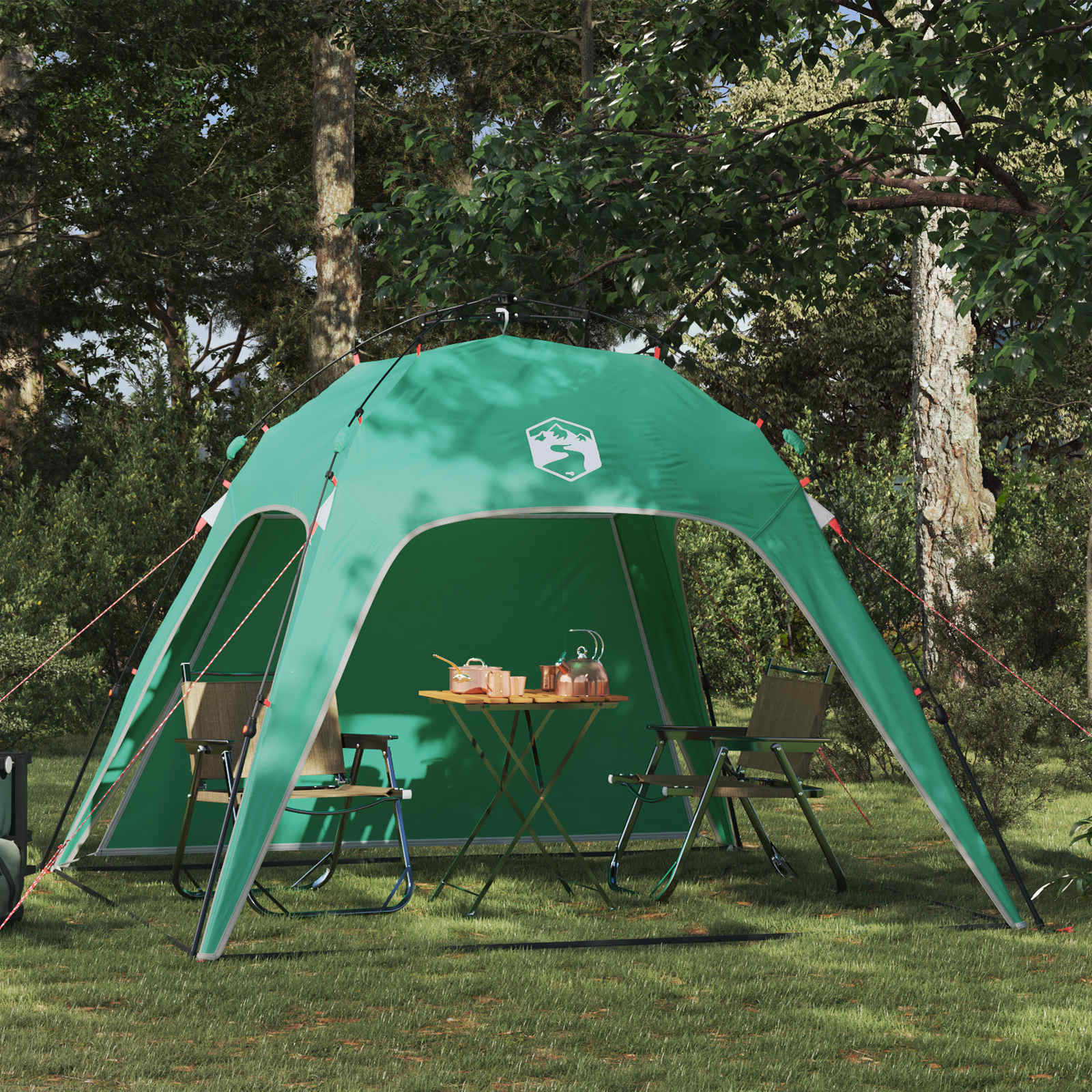 Tenda istantanea per 4 persone con rilascio rapido Verde Mare