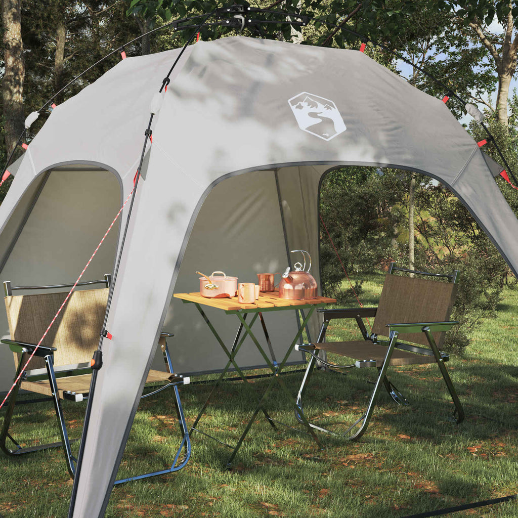 Tenda istantanea per 4 persone con rilascio rapido Grigio