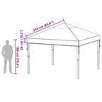 Sostituzione Copertura Gazebo Trasparente 300 x 300 x 26 cm PVC