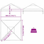 Sostituzione Copertura Gazebo Trasparente 300 x 300 x 26 cm PVC