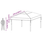 Sostituzione Copertura Gazebo Trasparente 400 x 300 x 32 cm PVC