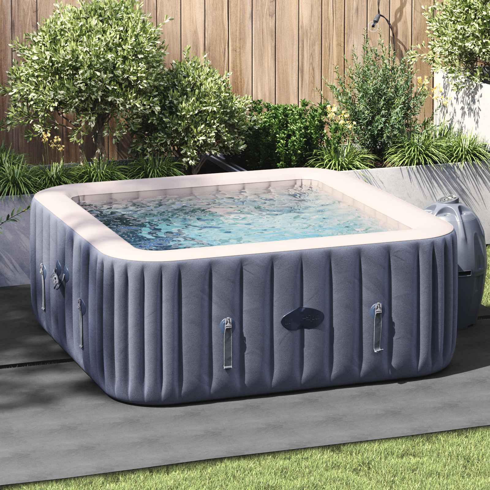 Telo per Fondo Piscina Grigio chiaro 274 x 274 x 0,1 cm