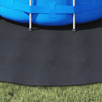 Telo per Fondo Piscina Nero Ø 306 cm Tessuto Non Tessuto
