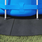 Telo per Fondo Piscina Nero Ø 428 cm Tessuto Non Tessuto