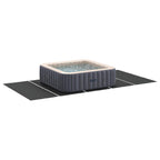Telo per Fondo Piscina Regolabile Nero 550 x 280 x 0,1 cm