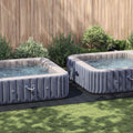 Telo per Fondo Piscina Regolabile Nero 750 x 372 x 0,1 cm