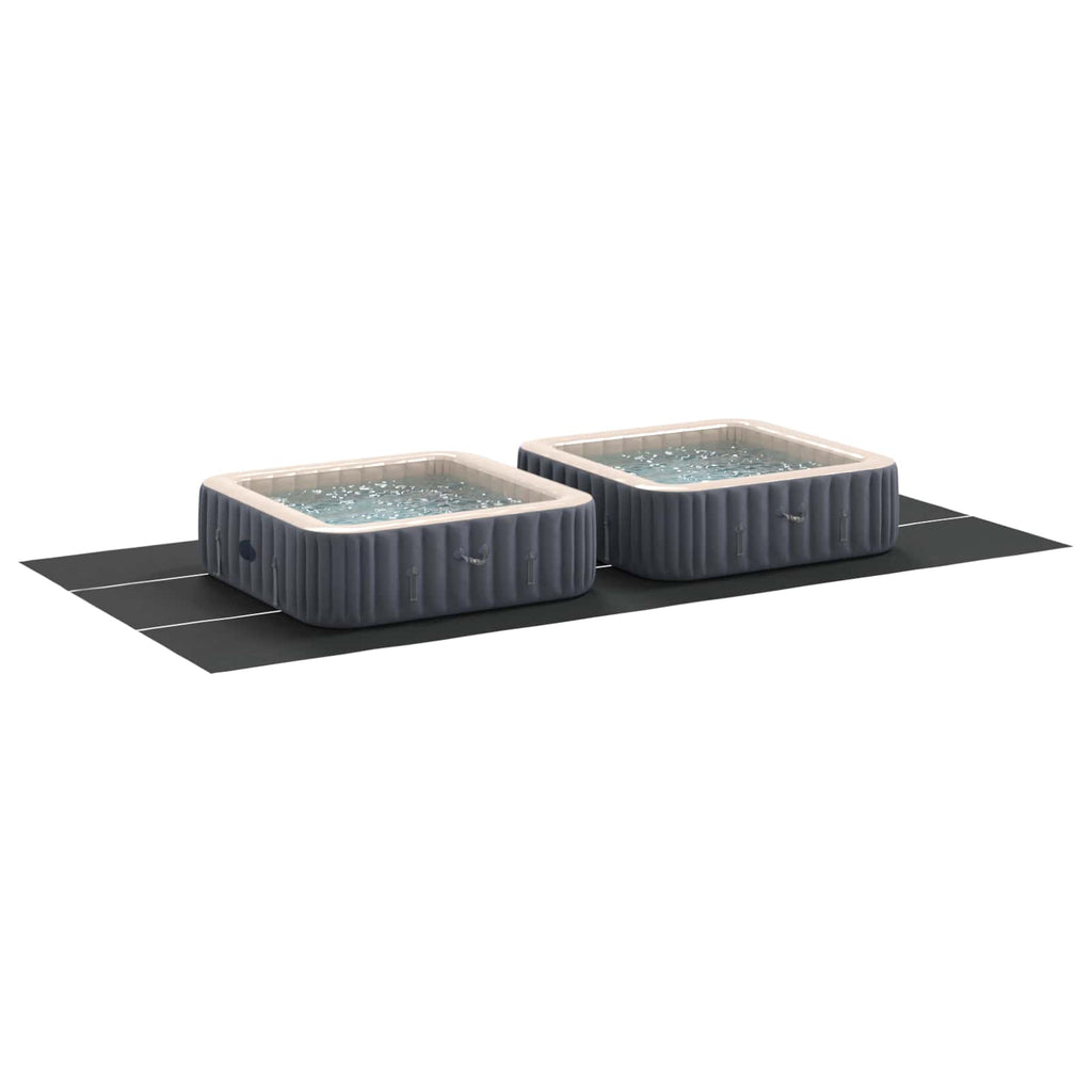Telo per Fondo Piscina Regolabile Nero 750 x 372 x 0,1 cm