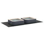Telo per Fondo Piscina Regolabile Nero 750 x 372 x 0,1 cm
