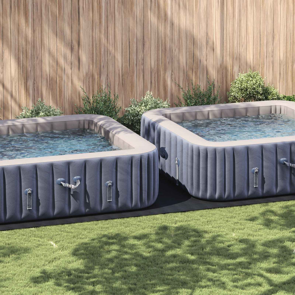 Telo per Fondo Piscina Regolabile Nero 820 x 420 x 0,1 cm