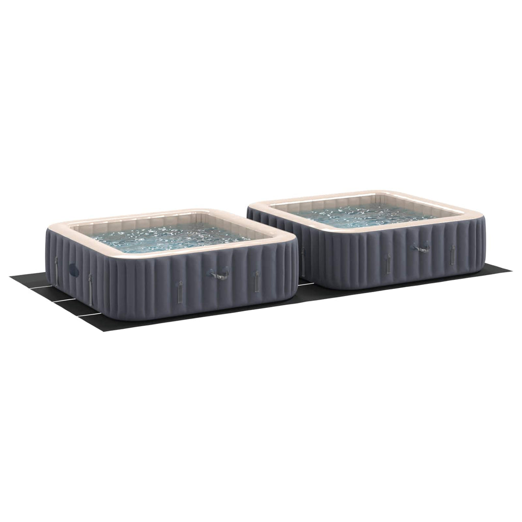 Telo per Fondo Piscina Regolabile Nero 820 x 420 x 0,1 cm