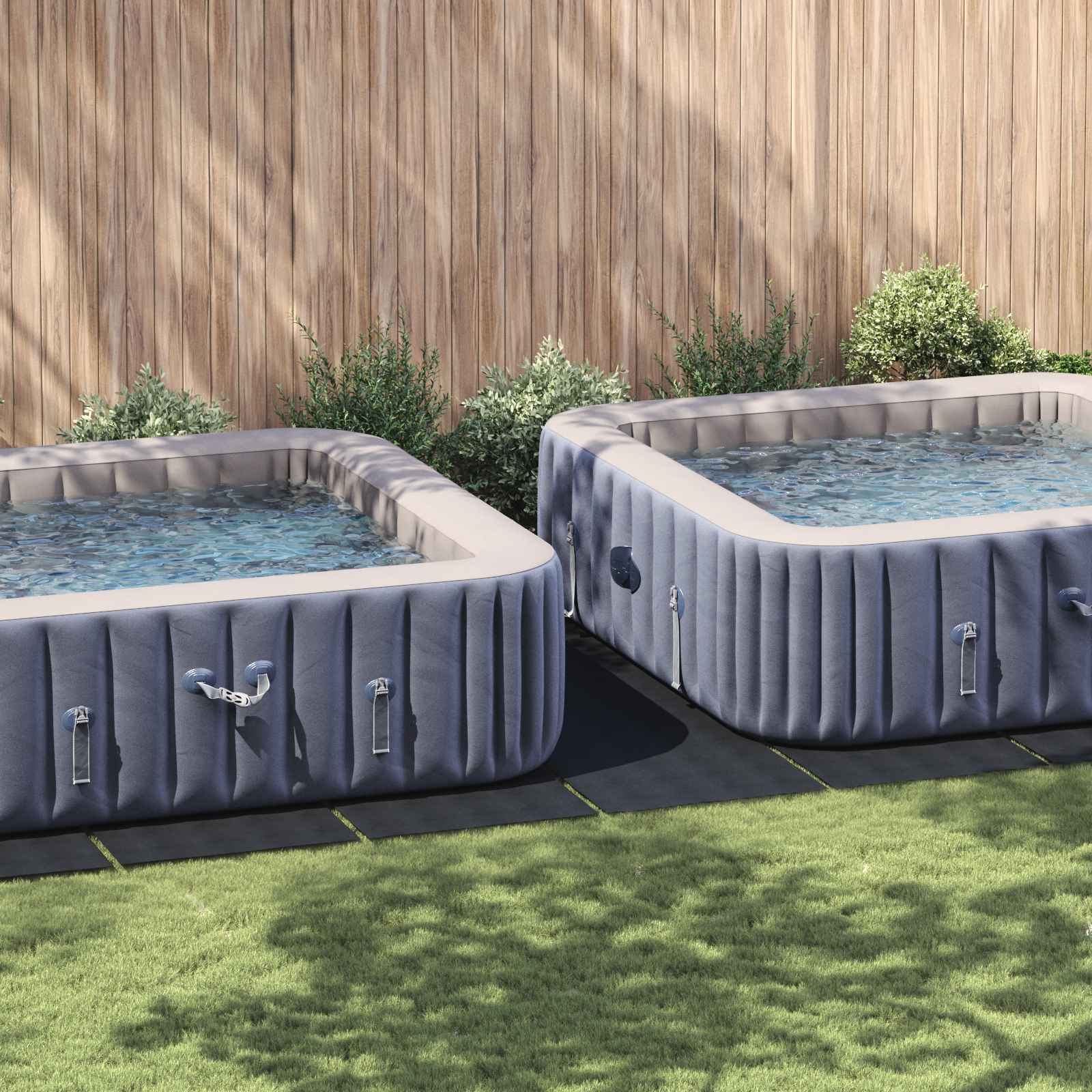 Telo per Fondo Piscina Regolabile Nero 999 x 500 x 0,1 cm