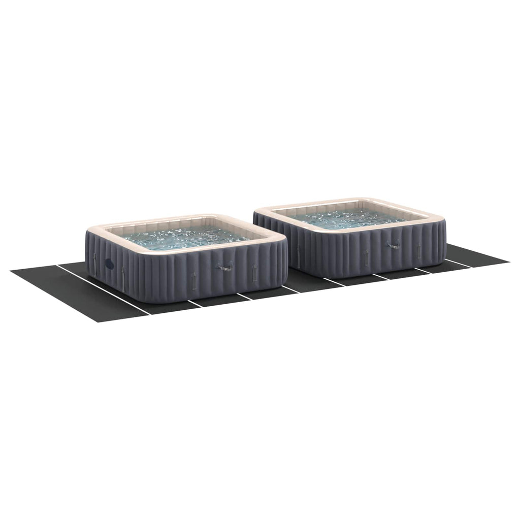 Telo per Fondo Piscina Regolabile Nero 999 x 500 x 0,1 cm