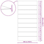 Telo per Fondo Piscina Regolabile Nero 999 x 500 x 0,1 cm