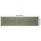 Tappeti per area Rettangolare Verde Oliva 60 x 250 cm Juta