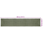 Tappeti per area Rettangolare Verde Oliva 60 x 400 cm Juta