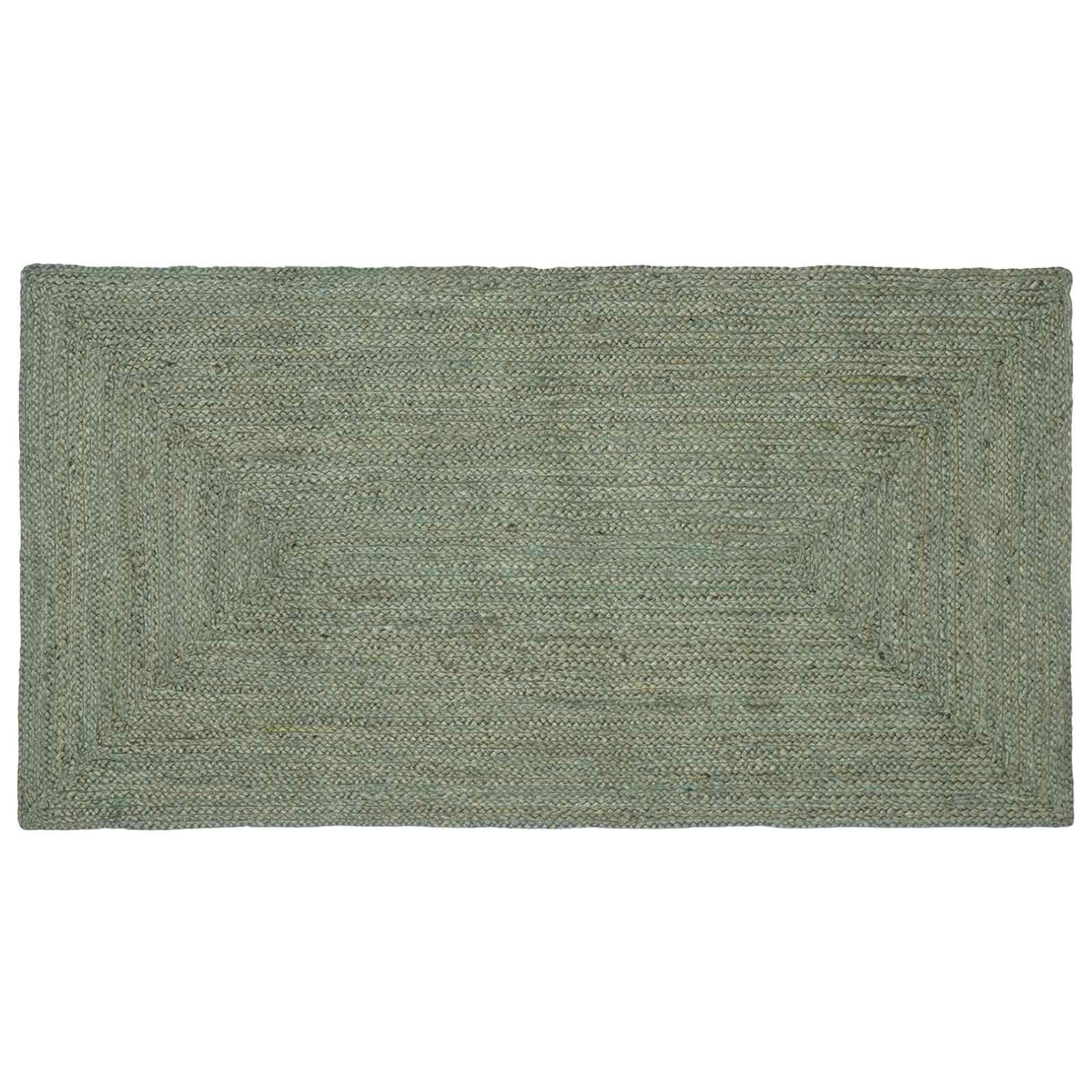 Tappeti per area Rettangolare Verde Oliva 80 x 150 cm Juta