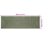 Tappeti per area Rettangolare Verde Oliva 80 x 300 cm Juta