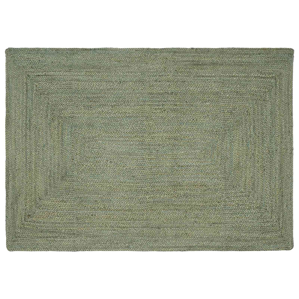 Tappeti per area Rettangolare Verde Oliva 140 x 200 cm Juta
