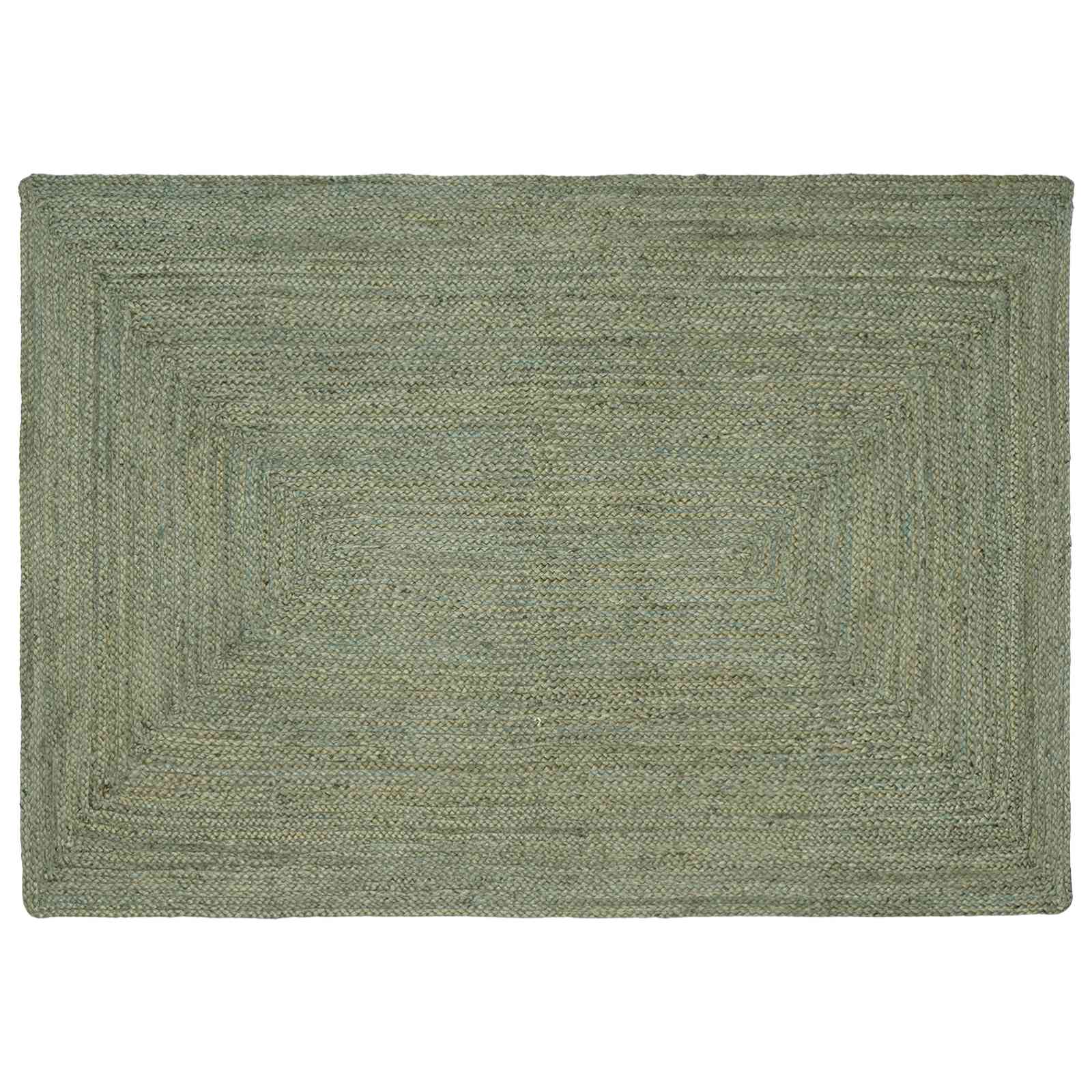 Tappeti per area Rettangolare Verde Oliva 140 x 200 cm Juta