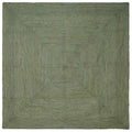 Tappeti per area Quadrato Verde Oliva 200 x 200 cm Juta