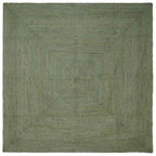 Tappeti per area Quadrato Verde Oliva 200 x 200 cm Juta