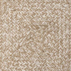 Tappeti per area Naturale e Bianco 60 x 110 cm Juta