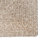 Tappeti per area Naturale e Bianco 60 x 110 cm Juta
