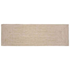 Tappeti per area Naturale e Bianco 80 x 200 cm Juta